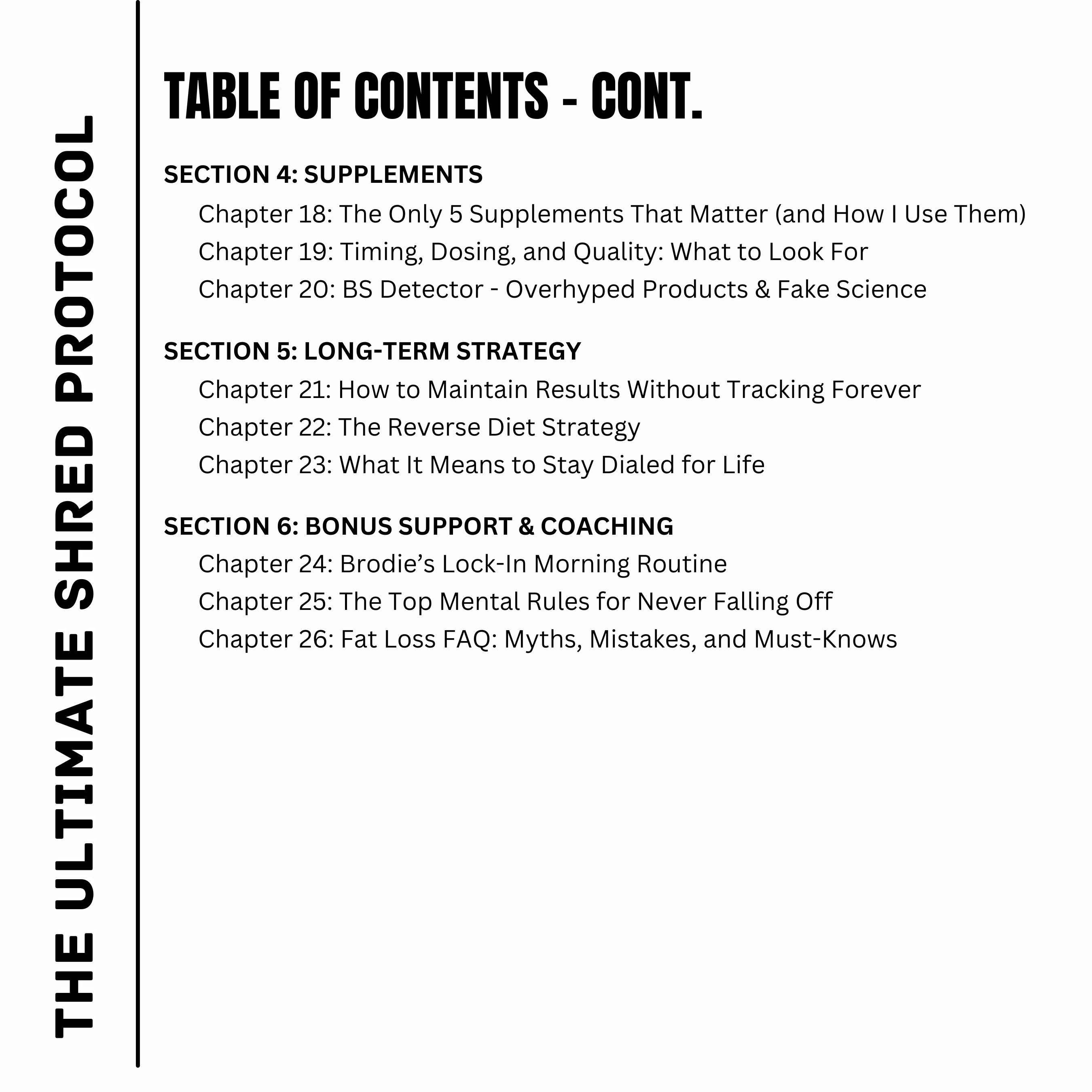 The Ultimate Protocol System - Nutrition + Training
